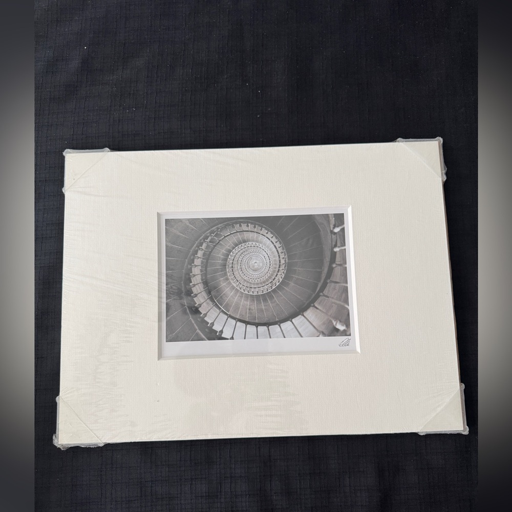 Matted Spiral Staircase Art Print
